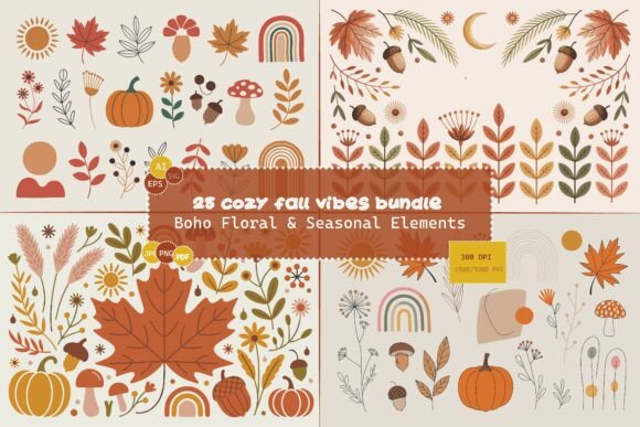 25 Cozy Fall Vibes Boho Elements for Autumn Designs