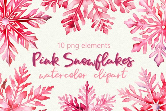 6 Pink Coquette Christmas Wreath Clipart