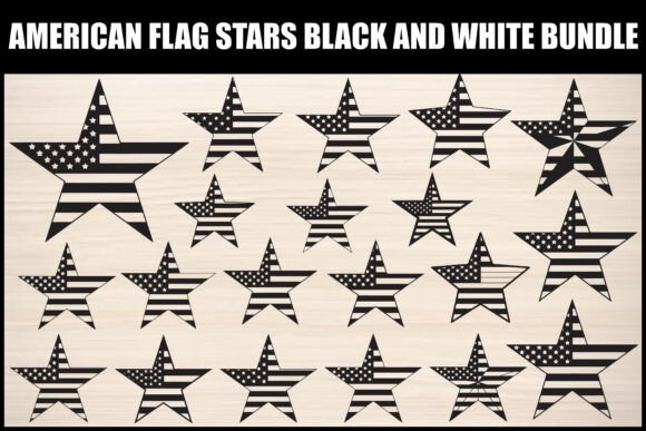 American Flag Star Vector Bundle: Essential Design Assets