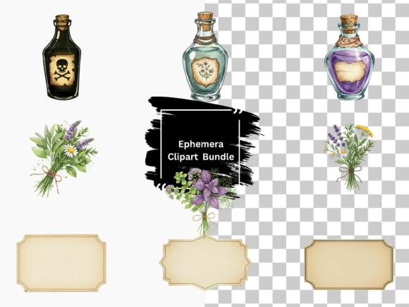 Apothecary Clipart: Infusing Projects with Vintage Mystery