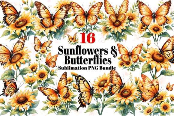 Bring Nature Indoors with Sunflowers and Butterflies Sublimation