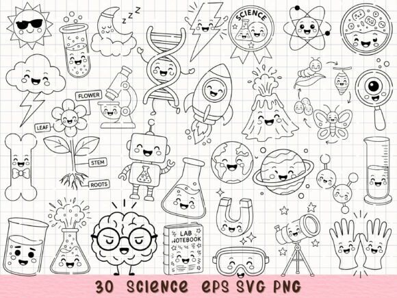 Cute Science Clipart for Your STEM Classroom Projects