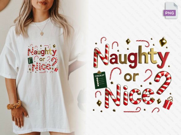 Naughty or Nice Candy Png: Your Holiday Design Secret