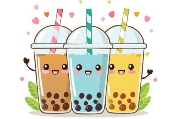 Sweeten Your Designs with Kawaii Bubble Tea Clipart