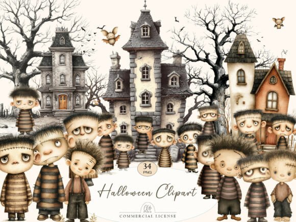 Unleash Spooky Creativity with Halloween Haunted Clipart