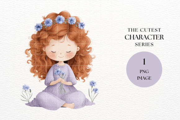 Unlock Creative Potential with Lavender Flower Girl Clipart