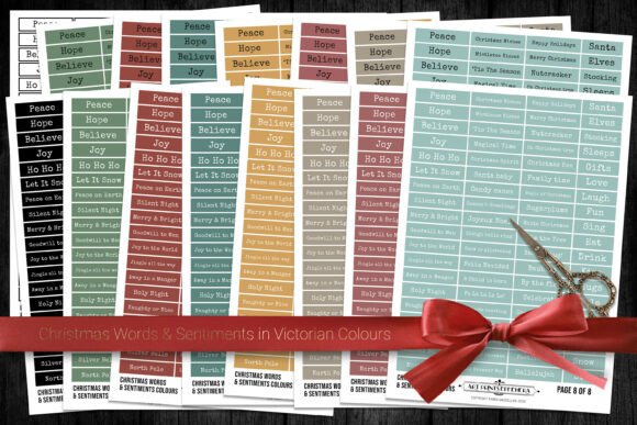Victorian Christmas Words: Nostalgic Labels for Modern Crafts